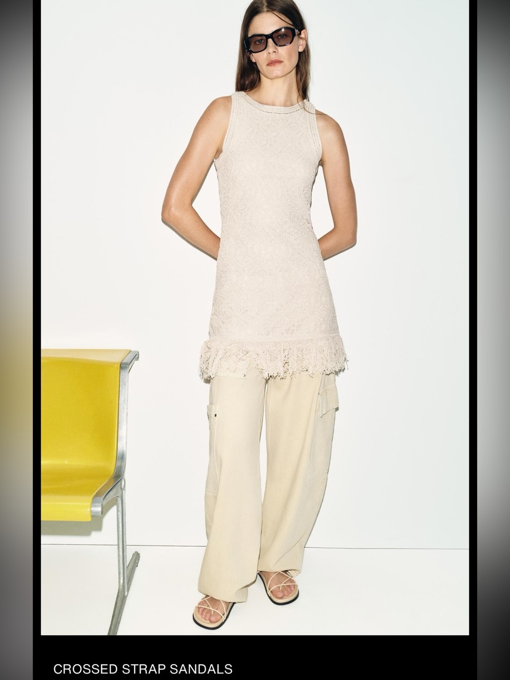 Zara crossed strap sandals - Picture 6 of 7